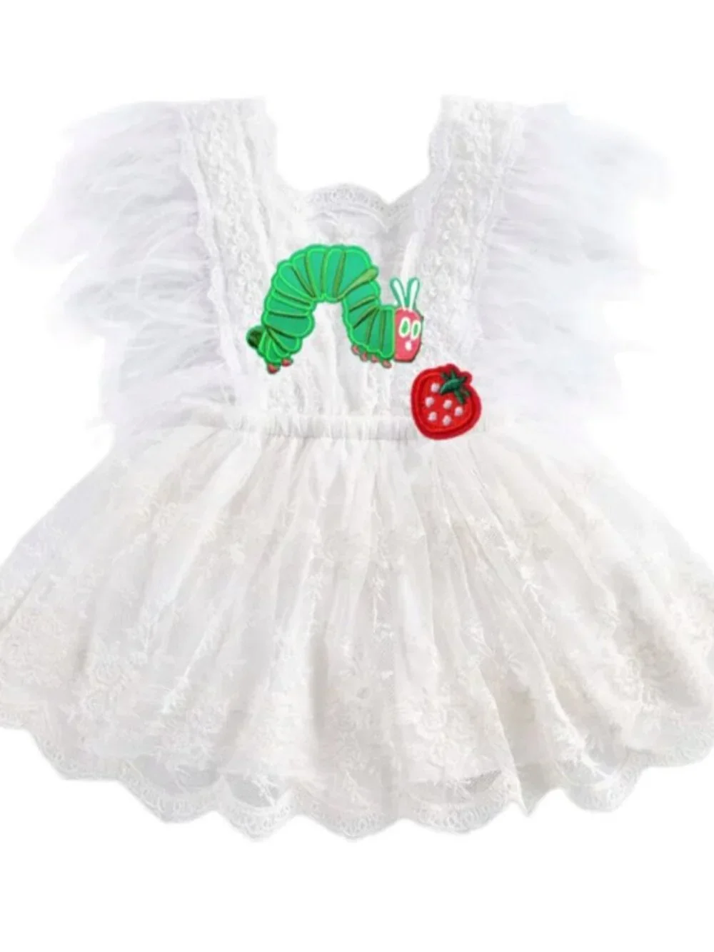 The Very Hungry Caterpillar Dress Lace Birthday Outfit Clothes Dress romper